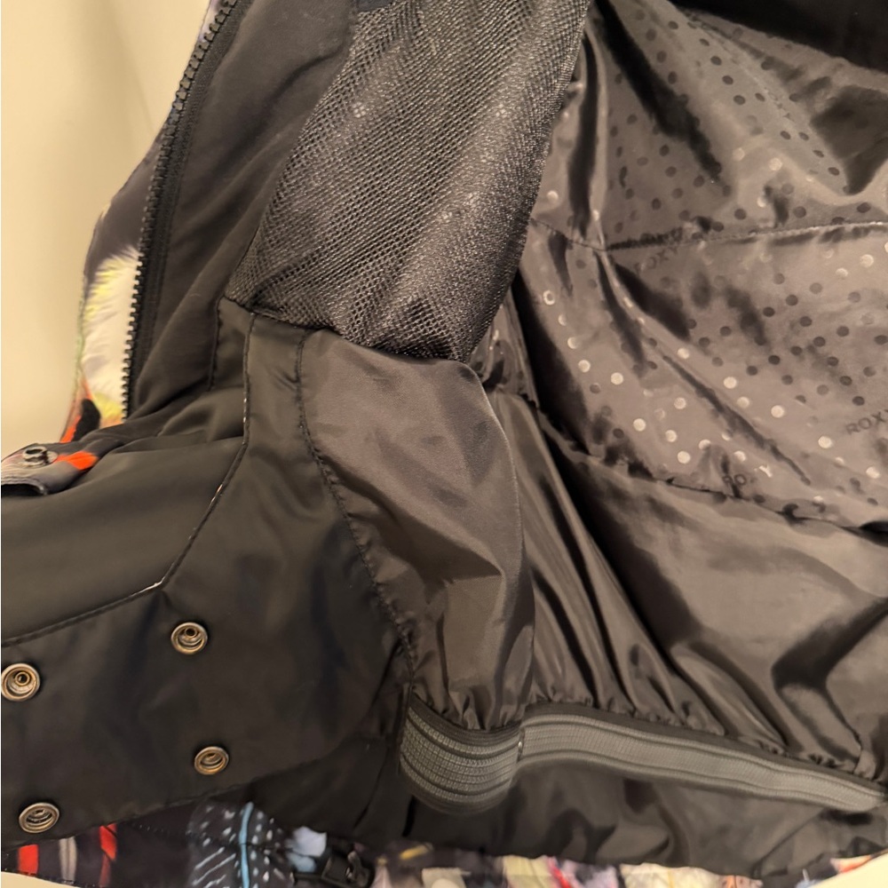 Roxy Multicolor Feather Print Ski Jacket - image 8